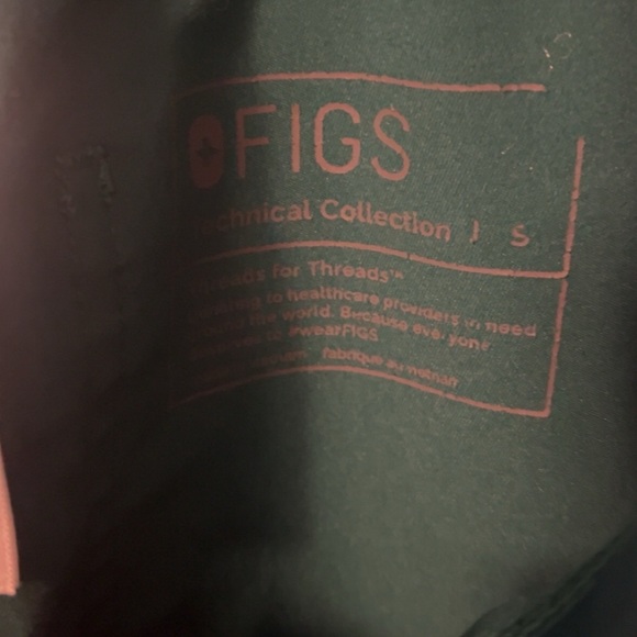 Women’s Fig scrub bottoms size small Kelly green - Picture 3 of 3